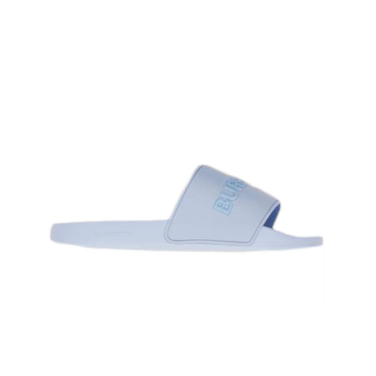 Burberry Embossed Logo Slides Pale Blue