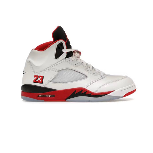 Jordan 5 Retro Fire Red Black Tongue 2025