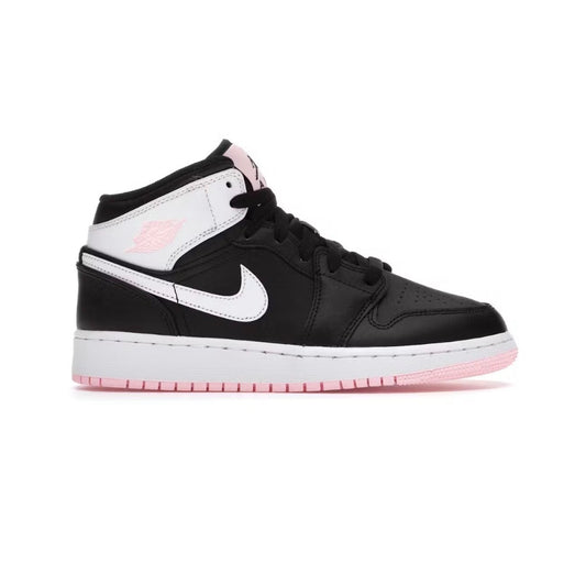 Jordan 1 Mid Black Arctic Pink