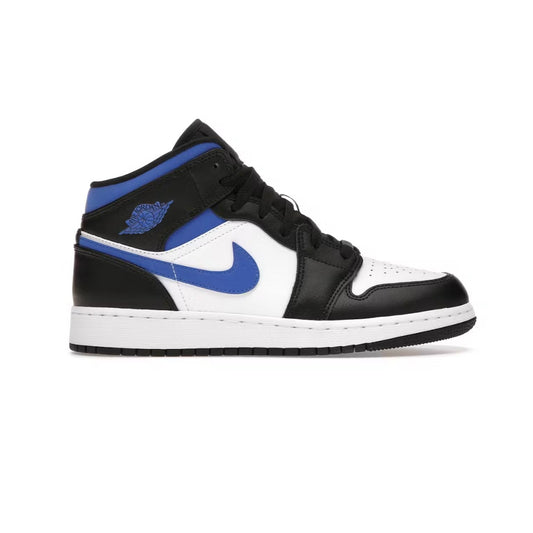 Jordan 1 Mid White Black Racer Blue