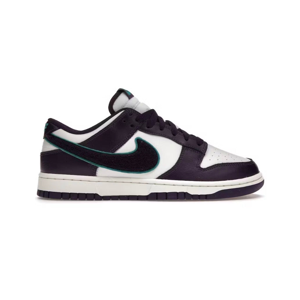 Nike Dunk Low Chenille Swoosh Sail Grand Purple