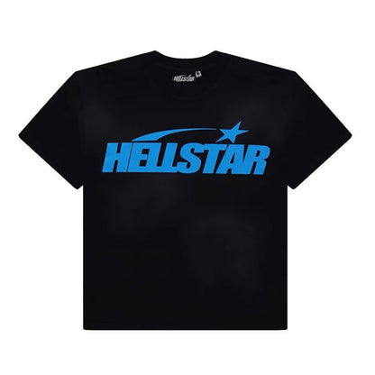 Hellstar Blue On Black Classic Tee
