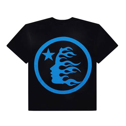 Hellstar Blue On Black Classic Tee