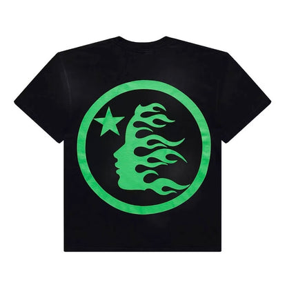 Hellstar Green On Black Classic Tee
