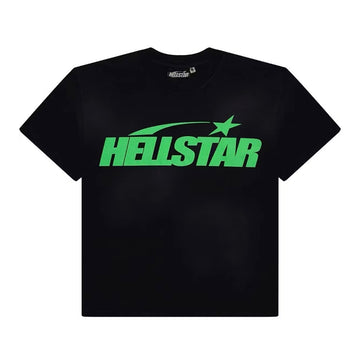 Hellstar Green On Black Classic Tee
