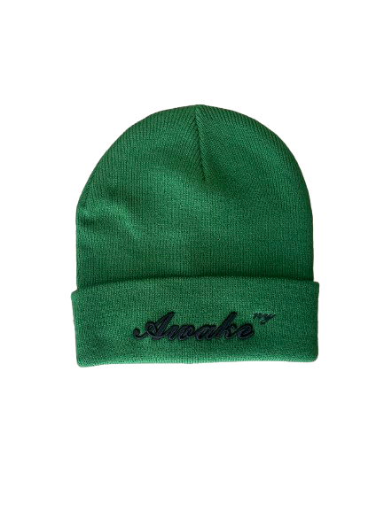 Awake Script Beanie Green