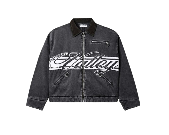 Vale Black Cursive Trucker Jacket