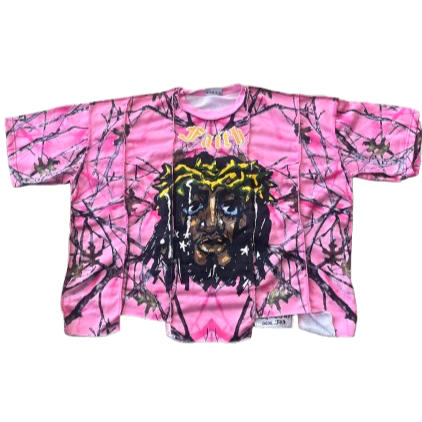 Social Stranger Jesus Tee Pink
