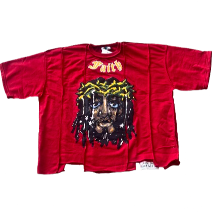 Social Stranger Jesus Tee Red
