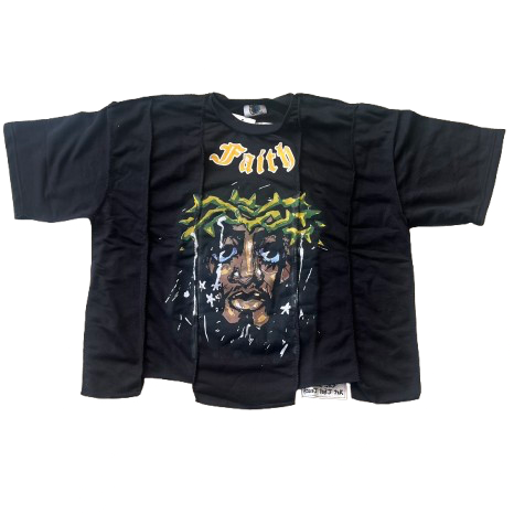 Social Stranger Jesus Tee Black