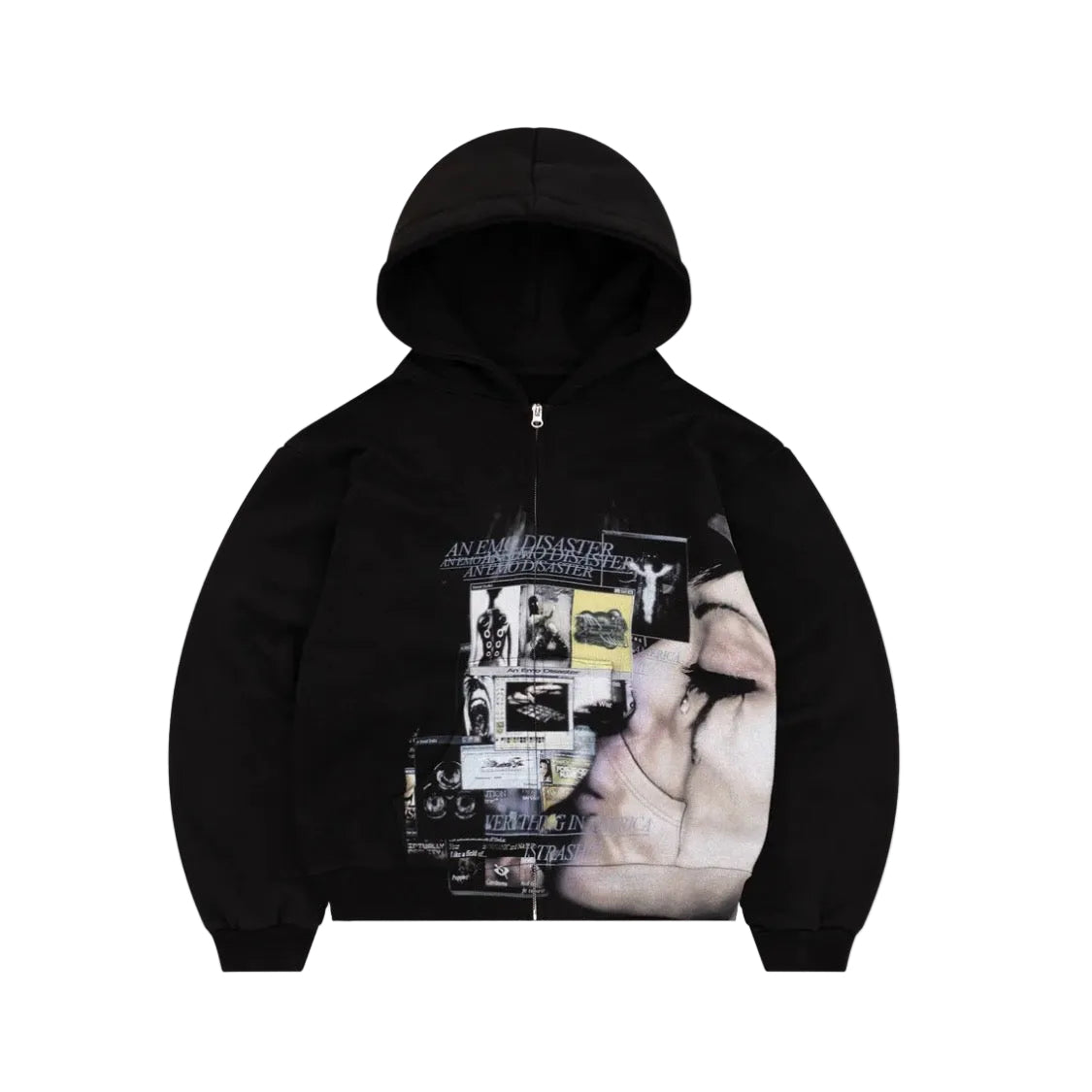 Bravest Internet Zip Up Hoodie Black