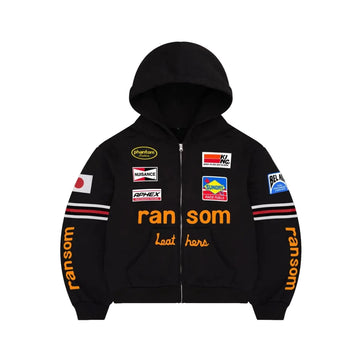 Bravest Ransom Zip Up Hoodie Black