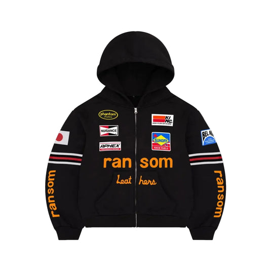 Bravest Ransom Zip Up Hoodie Black