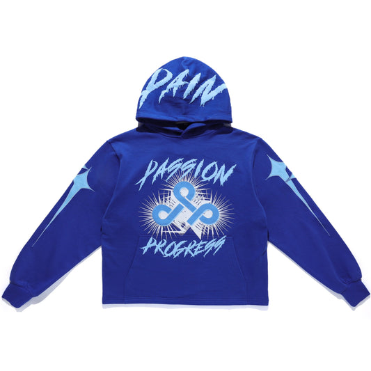 Live Mechanics Passion Pain Progress Hoodie Blue