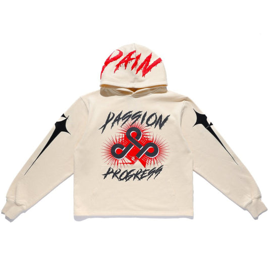 Live Mechanics Passion Pain Progress Hoodie Cream