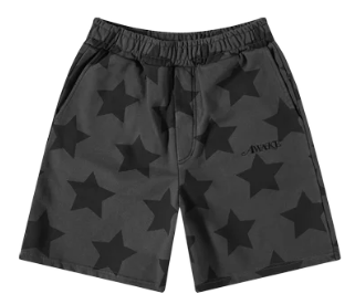 Awake Black Stars Shorts