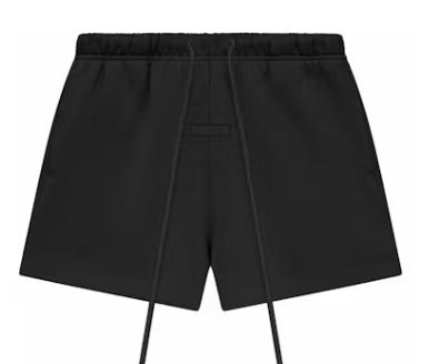 Essentials Jet Black Sweat Shorts