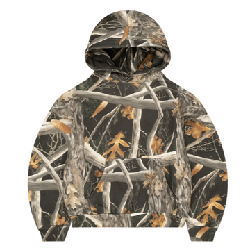Bravest Tree Camo Hoodie Black