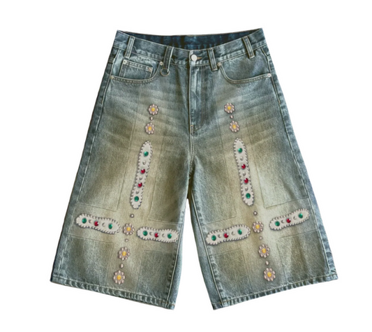 Bravest Blue Sapphire Jorts