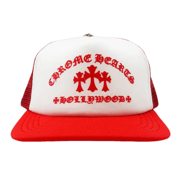 CHROME HEARTS KING TACO TRUCKER HAT RED