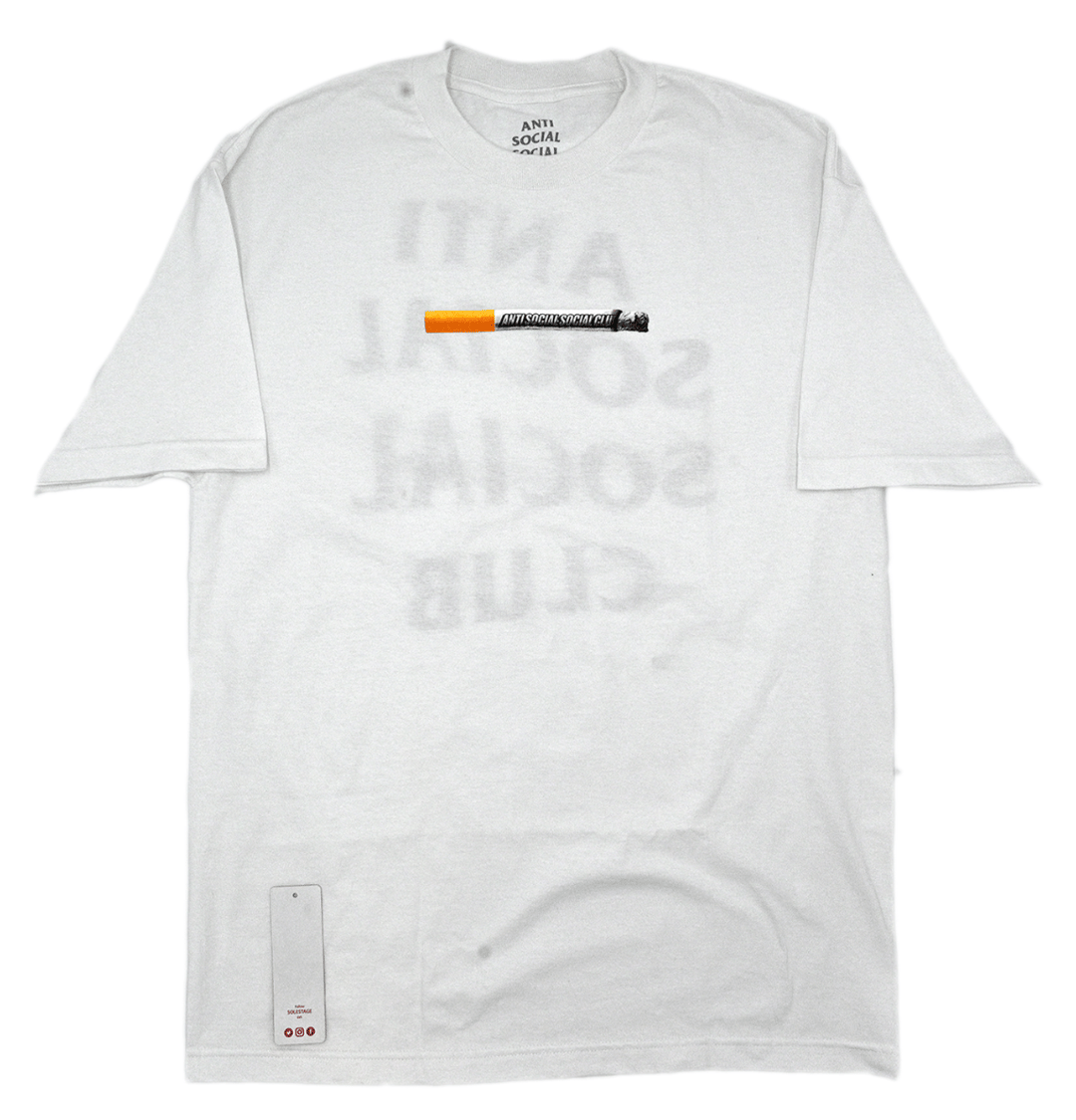 Anti social social club cig tee white