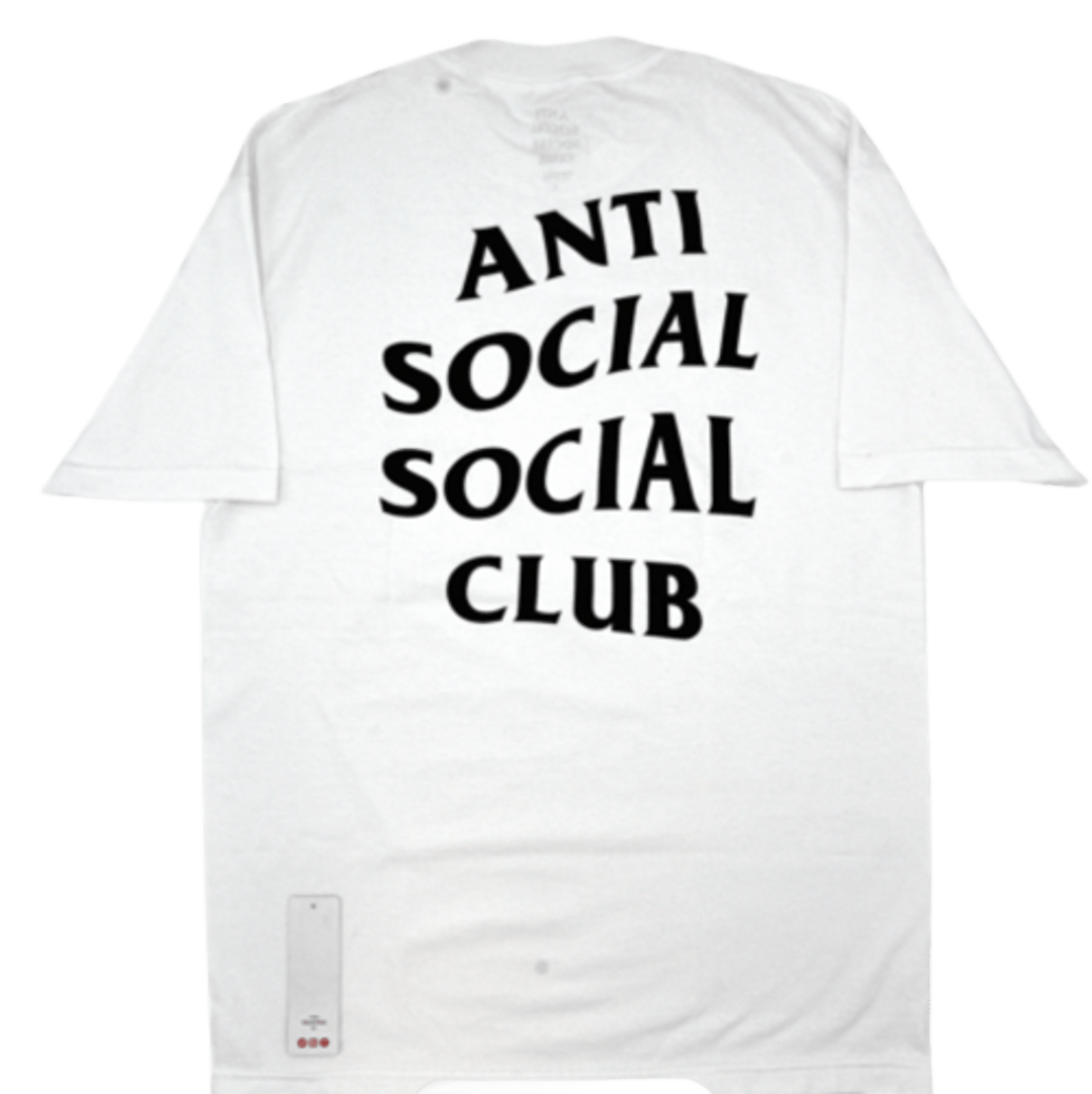 Anti social social club cig tee white