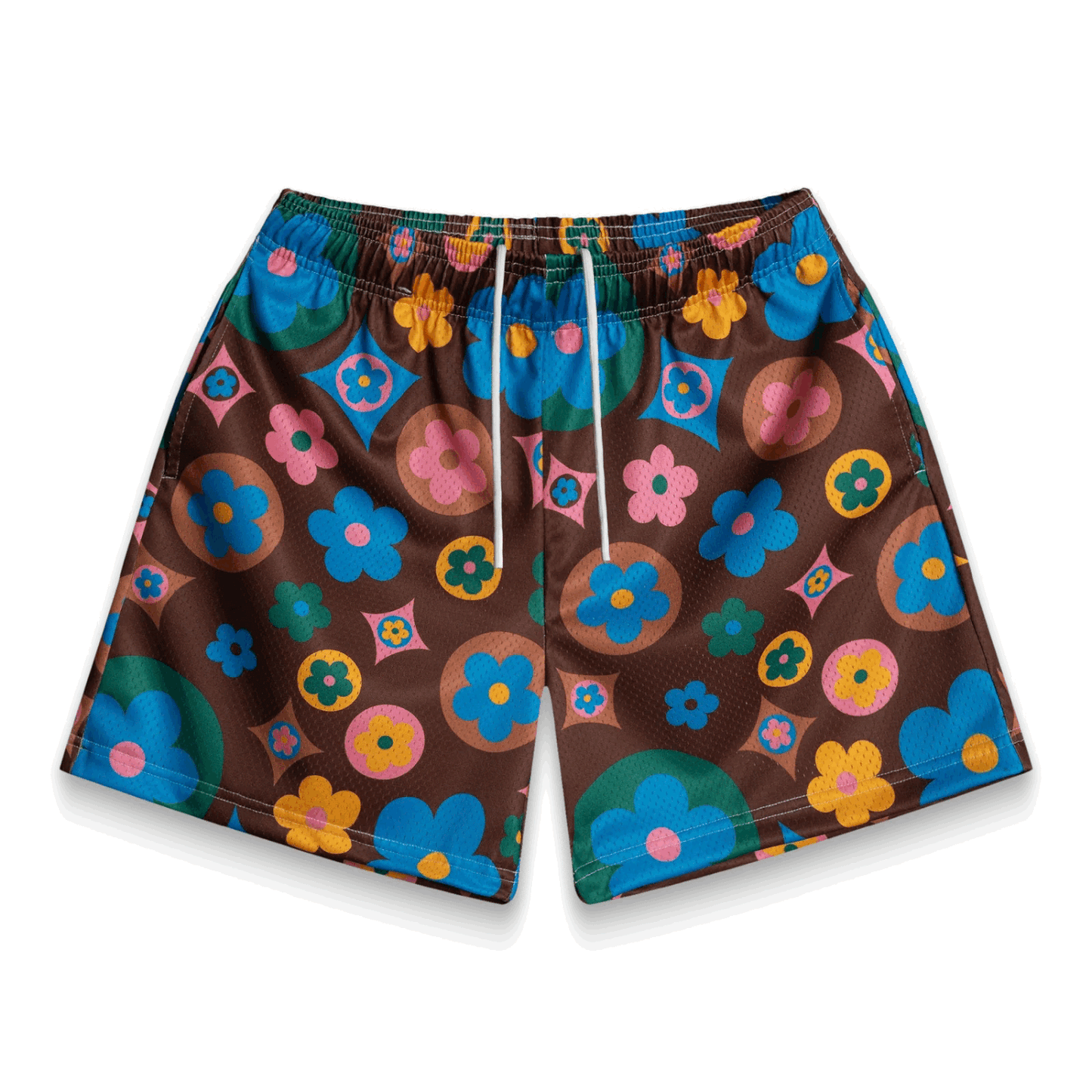 Bravest Flower Shorts Brown Multi