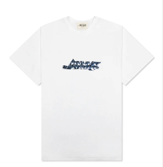 Awake Chrome Logo White Shirt