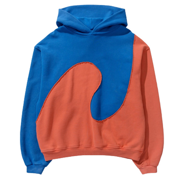 ERL Blue & Orange Swirl Hoodie