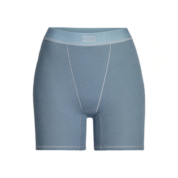 Skims Cotton Rib Boxer Kyanite