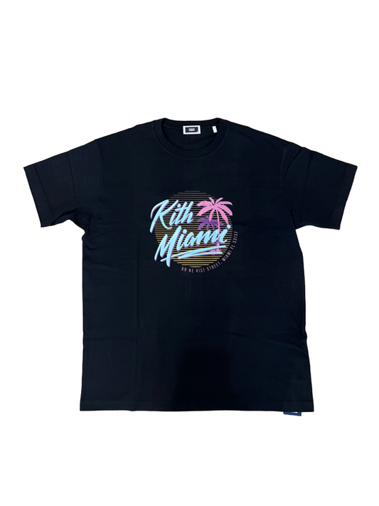 Kith Miami Neon Tee Shirt Black