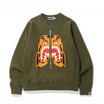 Bape Crewneck Tiger Green