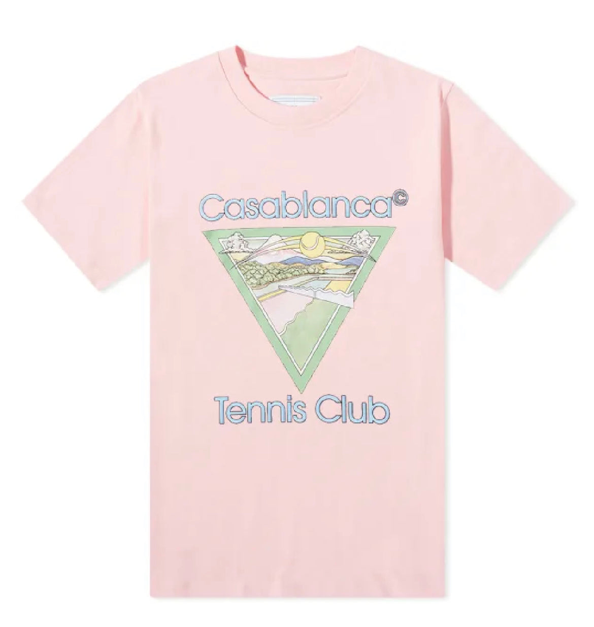 Casablanca Pink Tennis Club T-Shirt Pre Owned