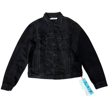 Off-White Denim Jacket Faded Black