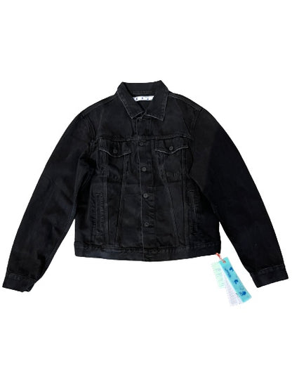 Off-White Denim Jacket Faded Black