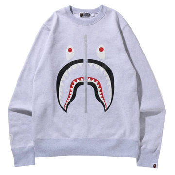 Bape Crewneck Shark Gray