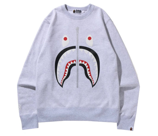 Bape Crewneck Shark Gray