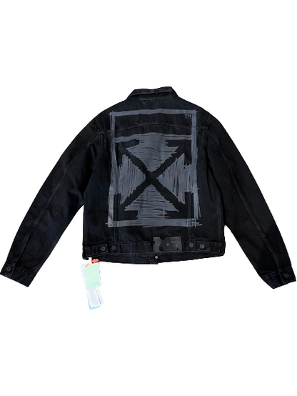 Off-White Denim Jacket Faded Black