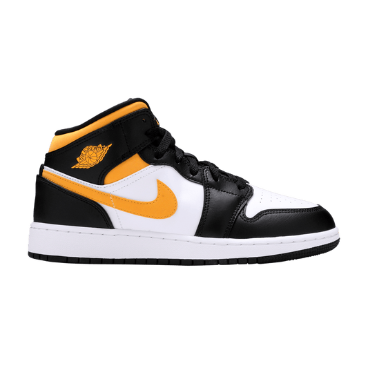 Jordan 1 Mid White Pollen Black